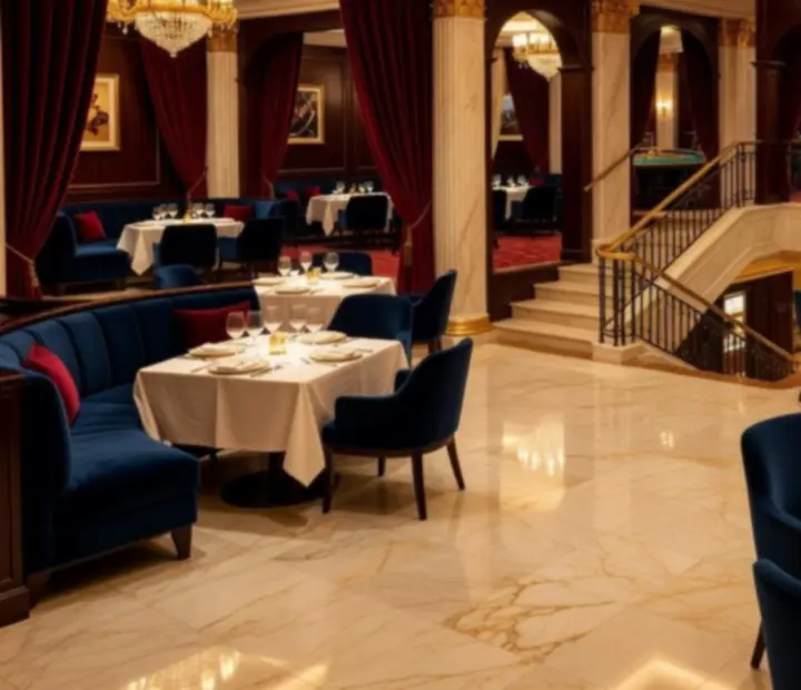 Pogled iz VIP zone na sofisticirani casino ambijent s prigušenim svjetlima